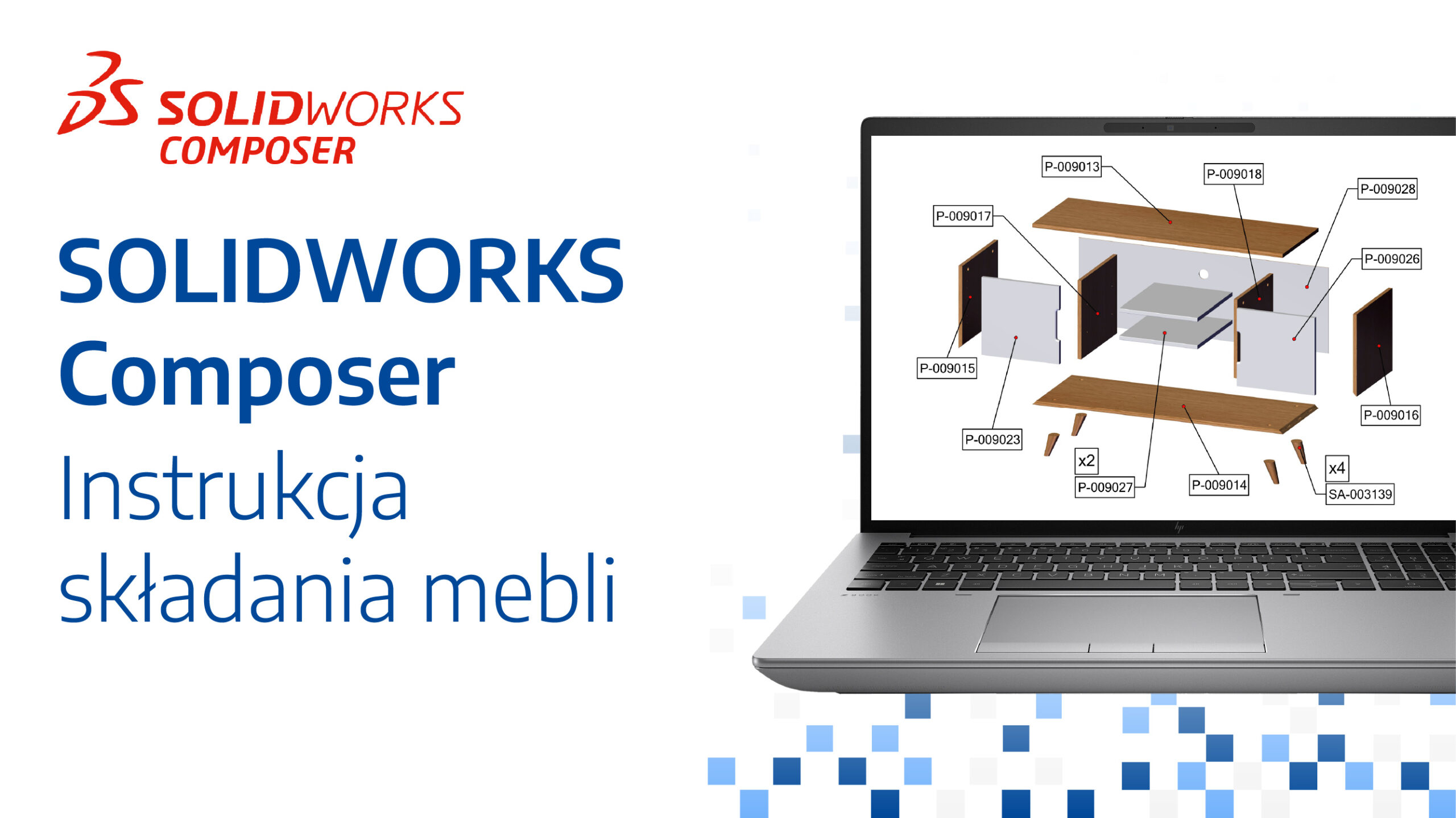SOLIDWORKS Composer - Instrukcja składania mebli - przewodnik krok po kroku